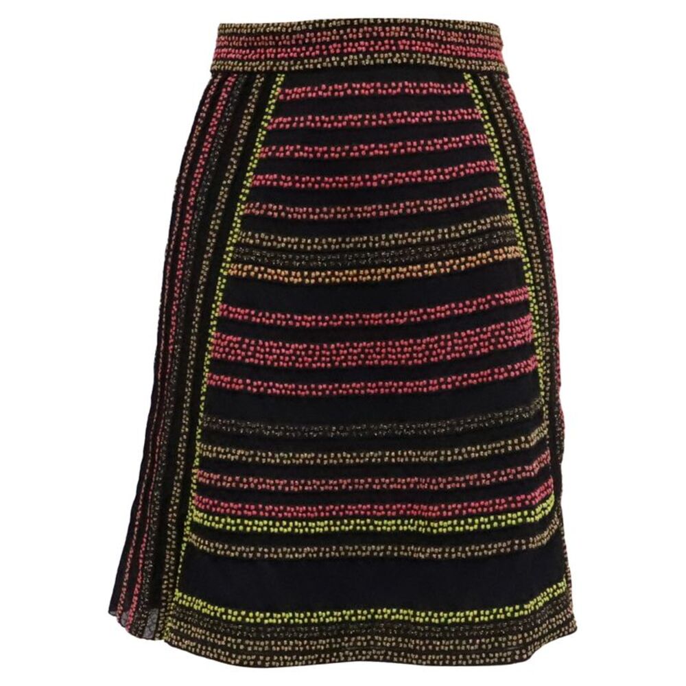Missoni Knitted Striped Midi Skirt in Multicolor Polyamide